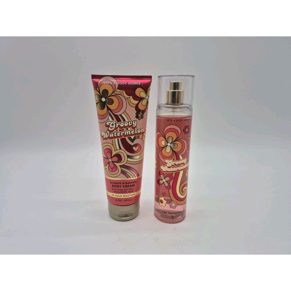 Bath & Body Works Groovy Watermelon  Body Cream & Fragrance Mist